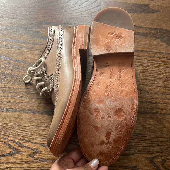 FRYE BOOT COMPANY FULL WINGTIP OXFORD LACE UP SHOES SIZE 6.5 - Picture 3 of 5